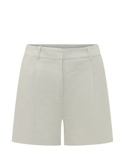 Calvin Klein Pleated Shorts In White