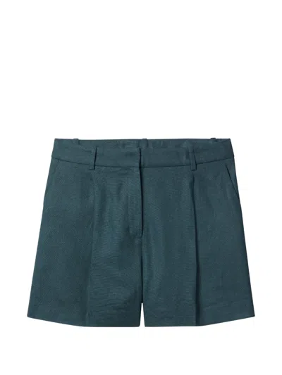 Calvin Klein Pleated Tailored Shorts In Multi