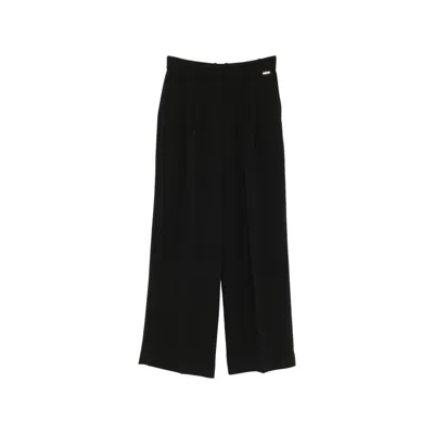 Calvin Klein Pleated Tailored Trousers In Black