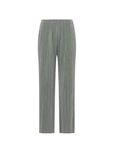 Calvin Klein Plissé Trousers In Gray
