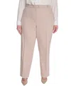 Calvin Klein Plus Size High-rise Wide-leg Pants In Pink