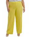 CALVIN KLEIN PLUS SIZE LUX HIGHLINE TAB-WAIST PANTS