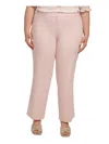 Calvin Klein Plus Womens Crepe Ankle Pants In Pink