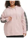 Calvin Klein Performance Plus Size Logo-stripe Hoodie In Multi
