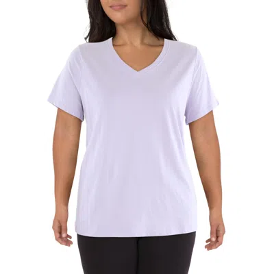 Calvin Klein Plus Womens Solid Knit Pullover Top In White