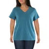 Calvin Klein Plus Womens Solid Knit Pullover Top In Blue