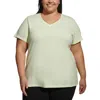 Calvin Klein Plus Womens Solid Knit Pullover Top In Multi