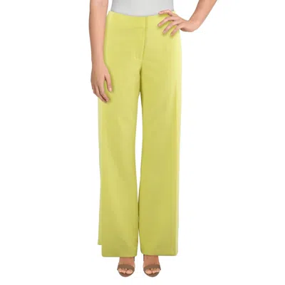 Calvin Klein Plus Womens Solid Rayon Dress Pants