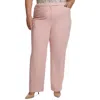 Calvin Klein Plus Size Infinite Stretch Slim-fit Pants In Pink