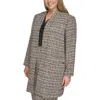 Calvin Klein Womens Tween Collarless Open-front Blazer In Multi