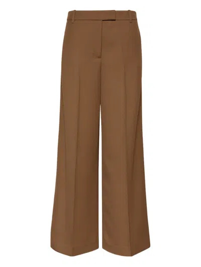 Calvin Klein Pocket Trousers In Brown