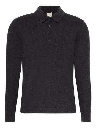 Calvin Klein Polo-collar Sweater In Gray