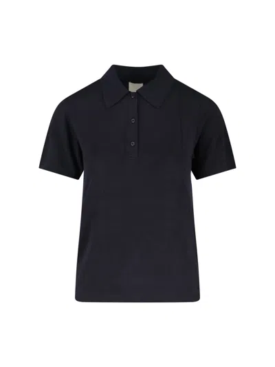 Calvin Klein Polo Logo In Black