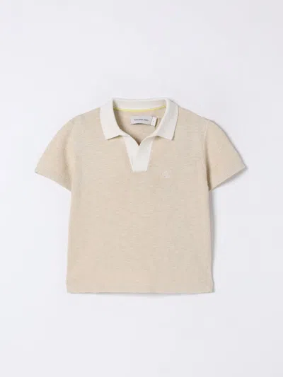 Calvin Klein Polo Shirt  Kids Color Beige
