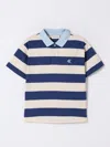 Calvin Klein Polo Shirt  Kids Color Blue In Blue