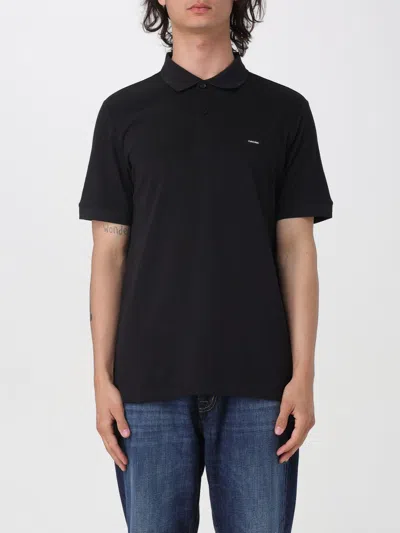 Calvin Klein Polo Shirt  Men Color Black