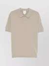 Calvin Klein Polo Shirt Ribbed Short Sleeves In Green
