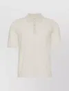 Calvin Klein Polo Shirt With Ribbed Cuffs And Collar In White