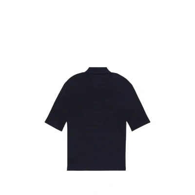 Calvin Klein Polo Texturé In Black
