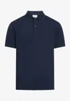 Calvin Klein Polo Thermo Tech Pique Slim Polo In Blue