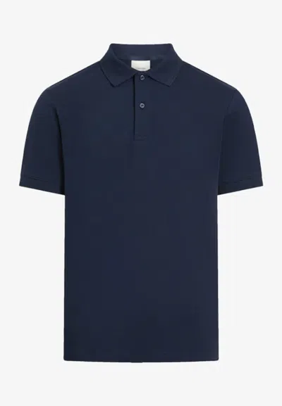 Calvin Klein Polo Thermo Tech Pique Slim Polo In Blue