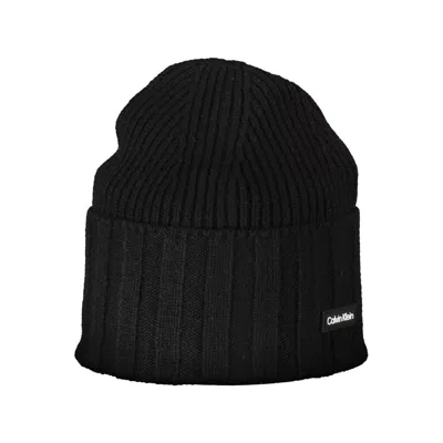 Calvin Klein Sophisticated Contrast Detail Logo Hat In Black