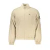 Calvin Klein Chic Beige Long Sleeve Designer Jacket In Beige