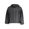 Calvin Klein Black Polyester Jacket In Gray