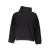 Calvin Klein Sleek Hooded Sweatshirt With Zip Pockets In Black