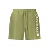 Calvin Klein Green Polyester Swimwear In Green
