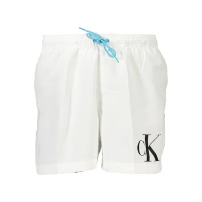Calvin Klein White Polyester Swimwear
