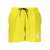 Calvin Klein Yellow Polyester Swimwear In Yellow