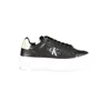 Calvin Klein Black Polyester Sneaker In Black