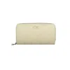 Calvin Klein Elegant Beige Zip Wallet With Rfid Blocking In Beige