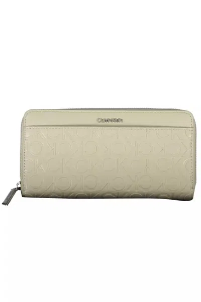 Calvin Klein Polyethylene Men's Wallet In Beige