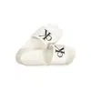 Calvin Klein White Polyurethane Men Slipper In White
