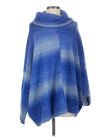 Pre-owned Calvin Klein Poncho In Blue