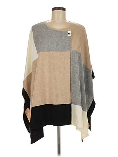 Pre-owned Calvin Klein Poncho In Brown