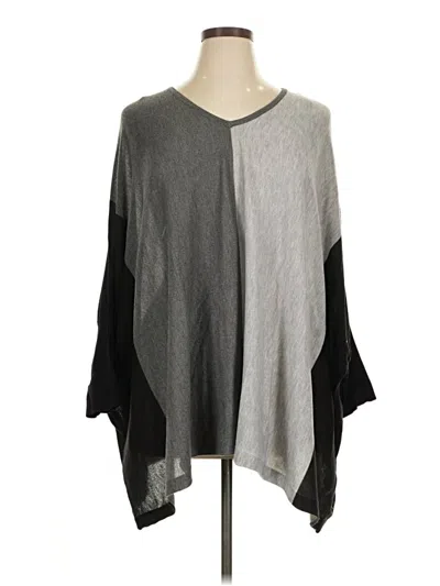 Pre-owned Calvin Klein Poncho In Gray