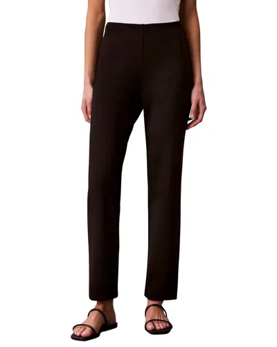 Calvin Klein Ponte Straight Pant In Brown