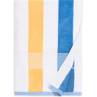 Calvin Klein Pop Color Stripe Beach Towel In Multi