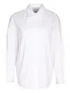Calvin Klein Stretch Poplin Relaxed Shirt In White
