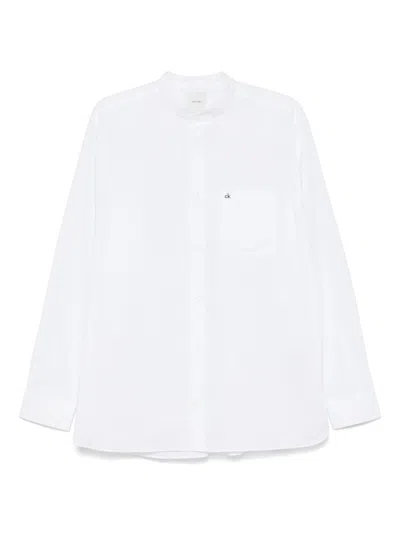 Calvin Klein Poplin Shirt In White