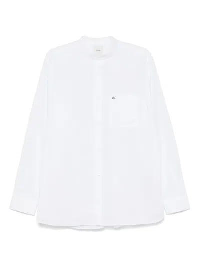 Calvin Klein Poplin Shirt In White