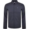 CALVIN KLEIN CALVIN KLEIN POPLIN STRETCH SLIM FIT SHIRT BLUE