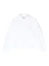 Calvin Klein Poplin Volume-sleeve Shirt In Weiss