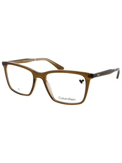 Calvin Klein Premium Men's Plastic Eyeglasses - Ck23514 In Brown