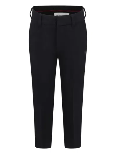Calvin Klein Kids' Pressed-crease Trousers In Black