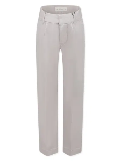 CALVIN KLEIN PRESSED-CREASE TROUSERS