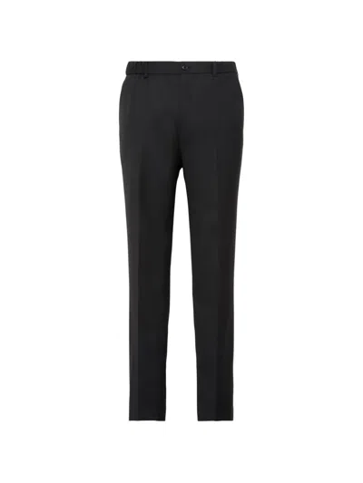 Calvin Klein Pressed-crease Elasticated-waist Trousers In Black